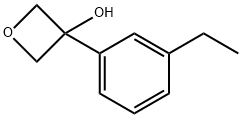 3-Oxetanol, 3-(3-ethylphenyl)- Structure