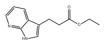 1H-Pyrrolo[2,3-b]pyridine-3-propanoic acid, ethyl ester 구조식 이미지