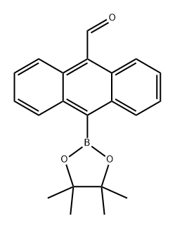 9-Anthracenecarboxaldehyde, 10-(4,4,5,5-tetramethyl-1,3,2-dioxaborolan-2-yl)- Structure