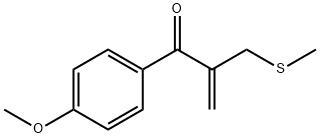 2-Propen-1-one, 1-(4-methoxyphenyl)-2-[(methylthio)methyl]- Structure
