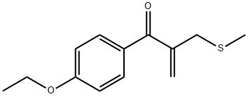 1-(4-ethoxyphenyl)-2-(methylthiomethyl)prop-2-en-1-one Structure