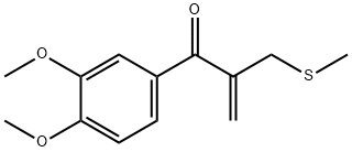 1-(3,4-dimethoxyphenyl)-2-(methylthiomethyl)prop-2-en-1-one Structure