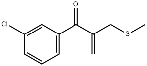 1-(3-chlorophenyl)-2-(methylthiomethyl)prop-2-en-1-one Structure