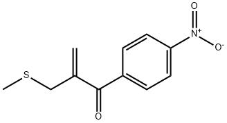 2-(methylthiomethyl)-1-(4-nitrophenyl)prop-2-en-1-one Structure