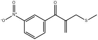 2-(methylthiomethyl)-1-(3-nitrophenyl)prop-2-en-1-one Structure