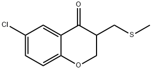 6-chloro-3-(methylthiomethyl)chroman-4-one Structure