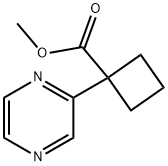 1-Pyrazin-2-yl-cyclobutanecarboxylic acid methyl ester Structure