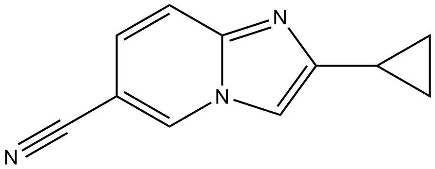 2-cyclopropylimidazo[1,2-a]pyridine-6-carbonitrile Structure