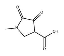 3-Pyrrolidinecarboxylic acid, 1-methyl-4,5-dioxo- Structure