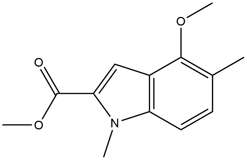 Methyl 4-Methoxy-1,5-dimethylindole-2-carboxylate Structure