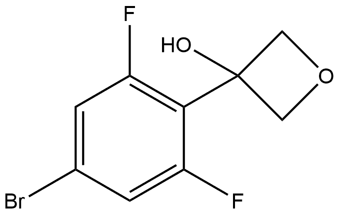 3-(4-bromo-2,6-difluorophenyl)oxetan-3-ol Structure