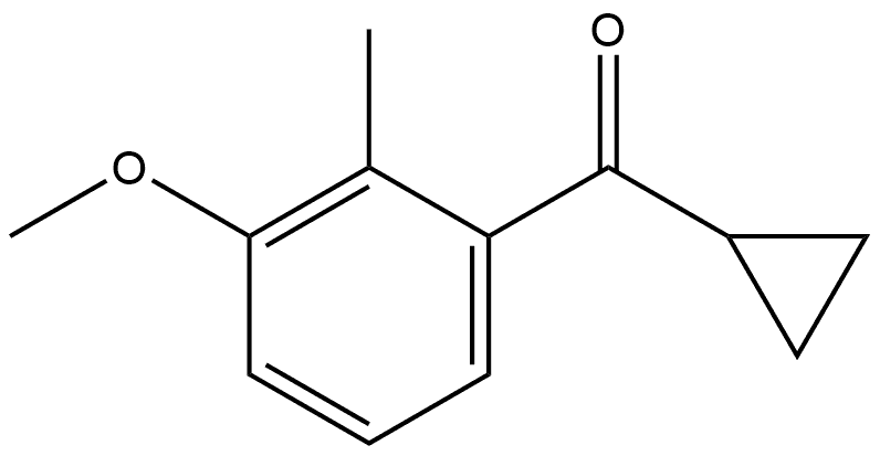 Cyclopropyl(3-methoxy-2-methylphenyl)methanone Structure