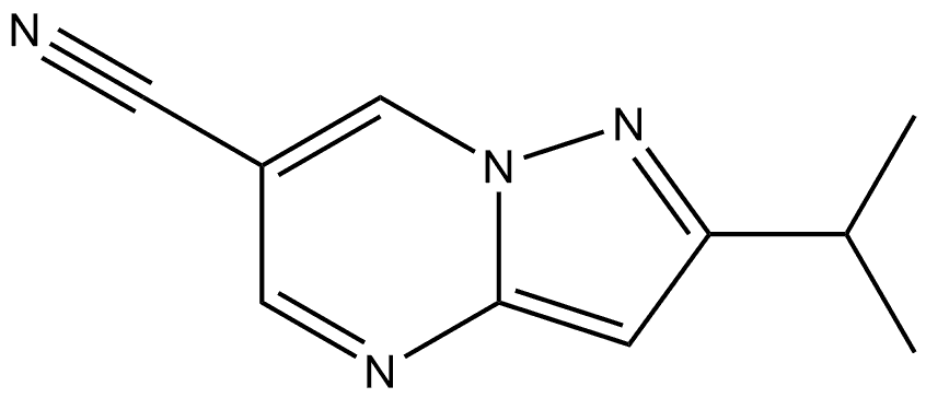 2-isopropylpyrazolo[1,5-a]pyrimidine-6-carbonitrile Structure