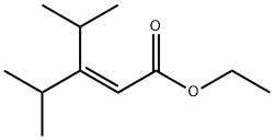 2-Pentenoic acid, 4-methyl-3-(1-methylethyl)-, ethyl ester Structure