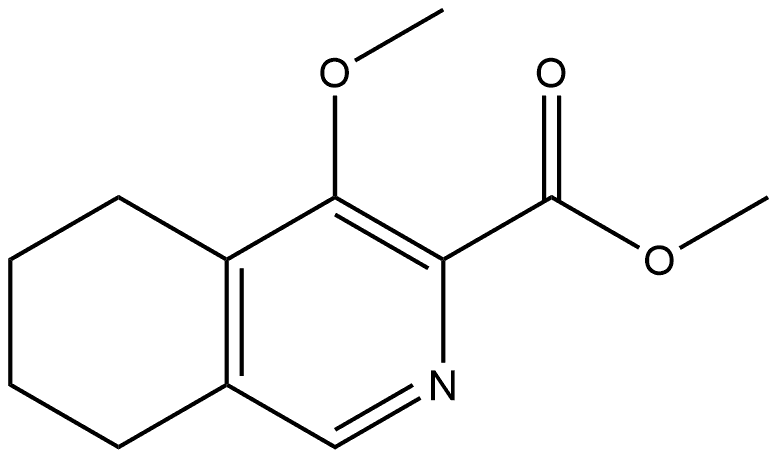 Methyl 5,6,7,8-tetrahydro-4-methoxy-3-isoquinolinecarboxylate 구조식 이미지