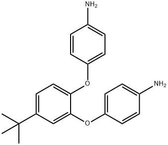 Benzenamine, 4,4'-[[4-(1,1-dimethylethyl)-1,2-phenylene]bis(oxy)]bis- Structure