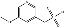 3-Pyridinemethanesulfonyl chloride, 5-methoxy- Structure