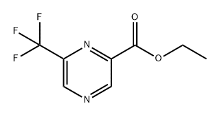 2-Pyrazinecarboxylic acid, 6-(trifluoromethyl)-, ethyl ester Structure