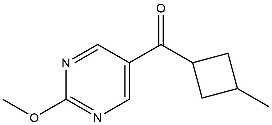 (2-Methoxy-5-pyrimidinyl)(3-methylcyclobutyl)methanone Structure