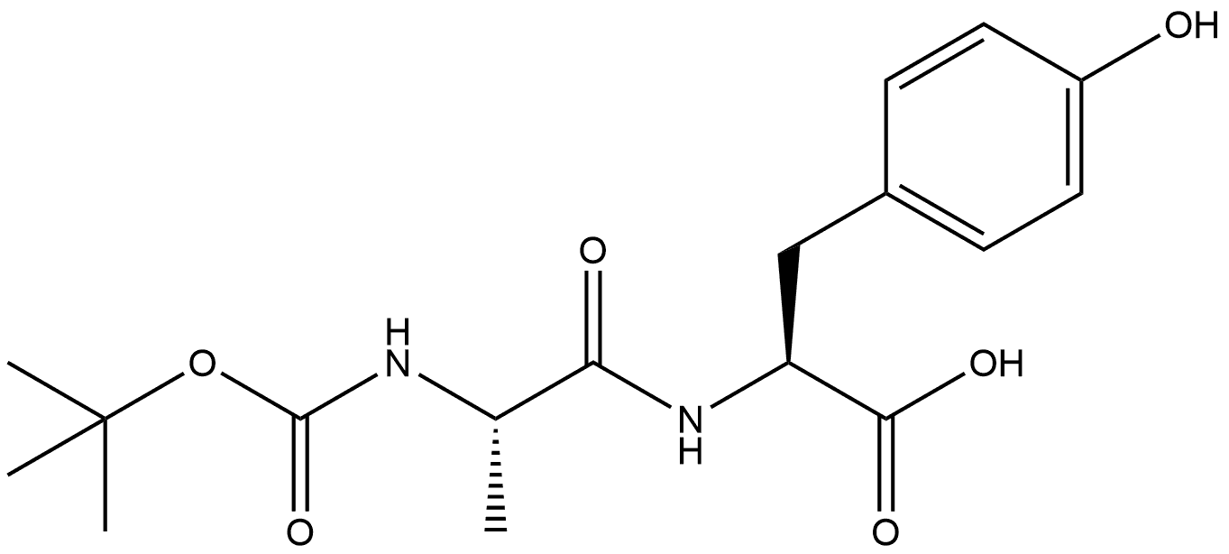 N-[(1,1-Dimethylethoxy)carbonyl]-L-alanyl-L-tyrosine Structure