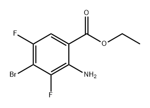 Benzoic acid, 2-amino-4-bromo-3,5-difluoro-, ethyl ester Structure