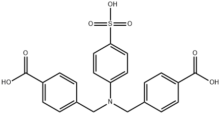 Benzoic acid, 4,4'-[[(4-sulfophenyl)imino]bis(methylene)]bis- Structure