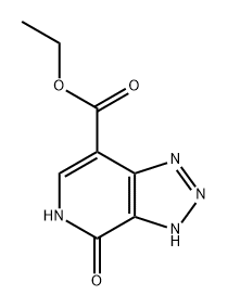 3H-1,2,3-Triazolo[4,5-c]pyridine-7-carboxylic acid, 4,5-dihydro-4-oxo-, ethyl ester Structure