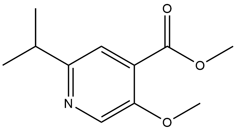 Methyl 5-methoxy-2-(1-methylethyl)-4-pyridinecarboxylate Structure