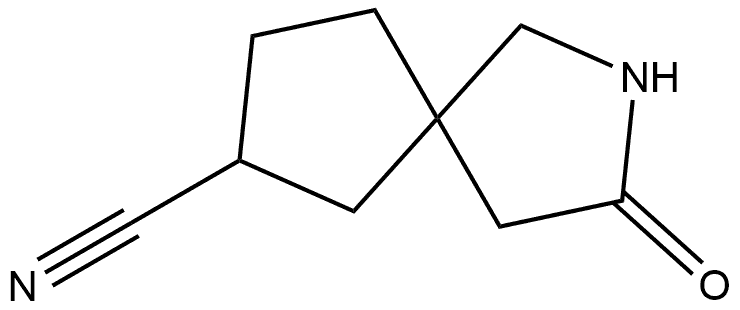 3-Oxo-2-azaspiro[4.4]nonane-7-carbonitrile Structure