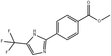 Benzoic acid, 4-[5-(trifluoromethyl)-1H-imidazol-2-yl]-, methyl ester 구조식 이미지