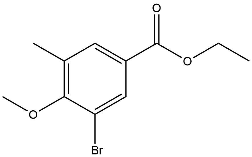 Ethyl 3-bromo-4-methoxy-5-methylbenzoate Structure