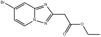 [1,2,4]Triazolo[1,5-a]pyridine-2-acetic acid, 7-bromo-, ethyl ester Structure