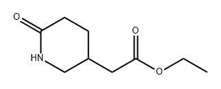 3-Piperidineacetic acid, 6-oxo-, ethyl ester 구조식 이미지