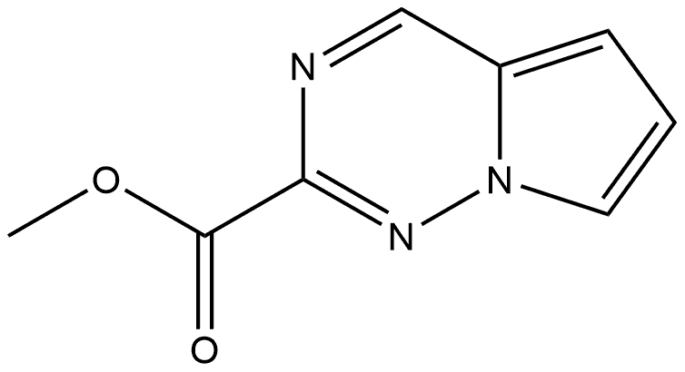 methyl pyrrolo[2,1-f][1,2,4]triazine-2-carboxylate 구조식 이미지