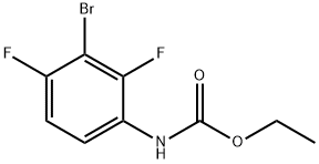 Carbamic acid, N-(3-bromo-2,4-difluorophenyl)-, ethyl ester 구조식 이미지
