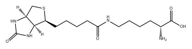 D-Lysine, N6-[5-[(3aS,4S,6aR)-hexahydro-2-oxo-1H-thieno[3,4-d]imidazol-4-yl]-1-oxopentyl]- Structure