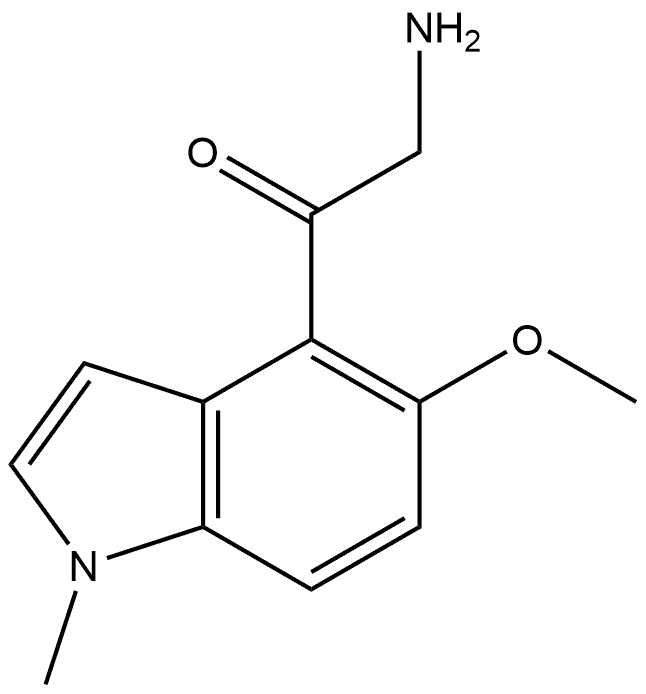 2-amino-1-(5-methoxy-1-methyl-1H-indol-4-yl)ethan-1-one Structure