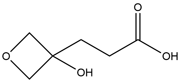 3-(3-Hydroxyoxetan-3-yl)propanoic acid Structure