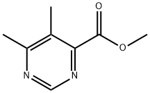 Methyl 5,6-dimethyl-4-pyrimidinecarboxylate 구조식 이미지