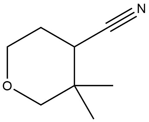 3,3-dimethyltetrahydro-2H-pyran-4-carbonitrile Structure