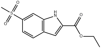 ethyl 6-methylsulfonyl-1H-indole-2-carboxylate Structure