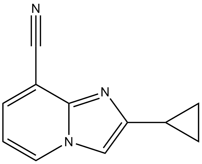 2-cyclopropylimidazo[1,2-a]pyridine-8-carbonitrile Structure