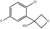 3-Oxetanol, 3-(2-chloro-5-fluorophenyl)- Structure