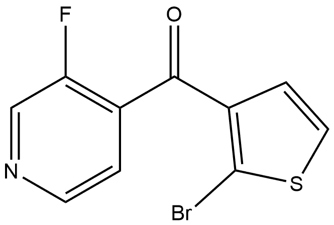 (2-Bromo-3-thienyl)(3-fluoro-4-pyridinyl)methanone Structure