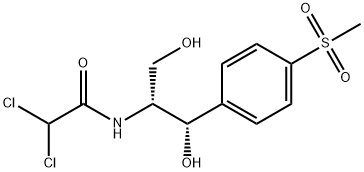 Acetamide, 2,2-dichloro-N-[(1R,2S)-2-hydroxy-1-(hydroxymethyl)-2-[4-(methylsulfonyl)phenyl]ethyl]- Structure