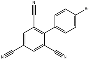 [1,1'-Biphenyl]-2,4,6-tricarbonitrile, 4'-bromo- Structure