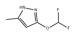 1H-Pyrazole, 3-(difluoromethoxy)-5-methyl- Structure