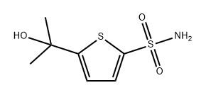 2-Thiophenesulfonamide, 5-(1-hydroxy-1-methylethyl)- Structure