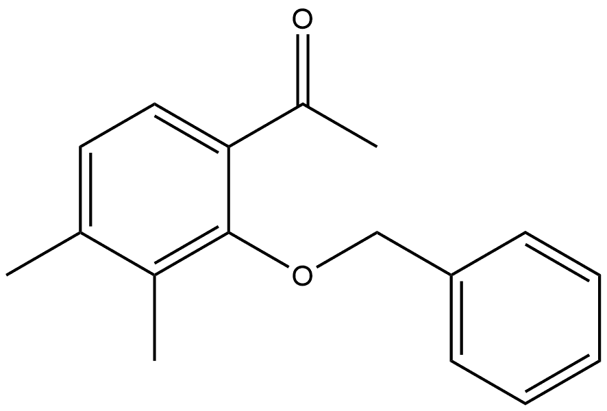 1-[3,4-Dimethyl-2-(phenylmethoxy)phenyl]ethanone Structure