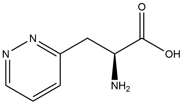 3-Pyridazinepropanoic acid, α-amino-, (αS)- Structure